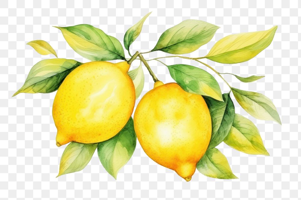 PNG Lemon fruit plant food. AI generated Image by rawpixel.