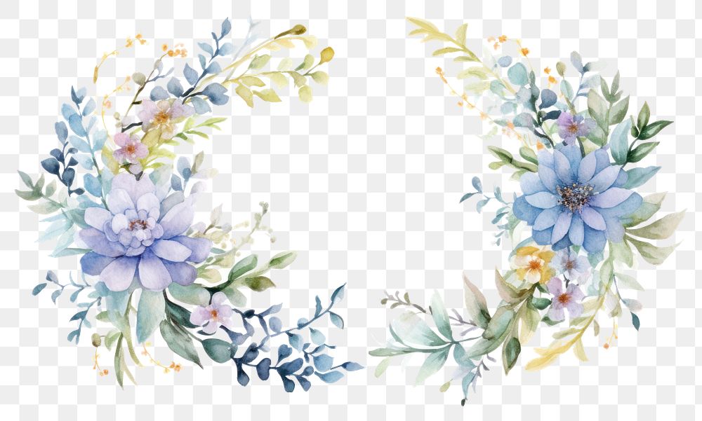 PNG Pattern wreath flower accessories. 