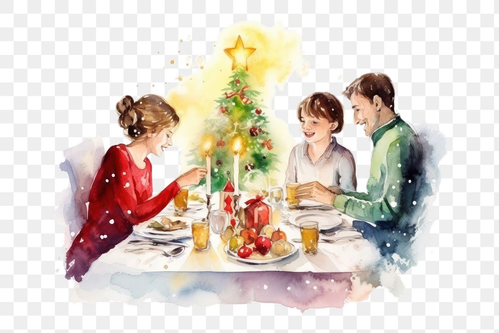 PNG Christmas table plate adult. AI generated Image by rawpixel.