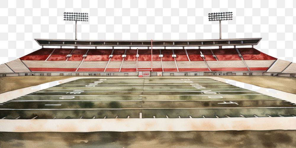 PNG Architecture football stadium arena. AI generated Image by rawpixel.