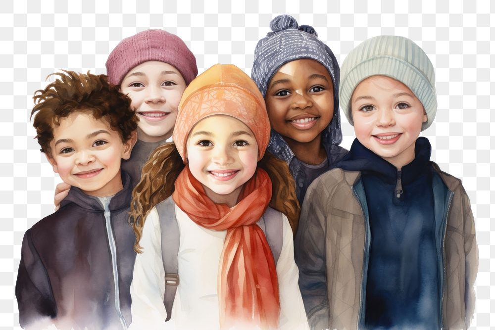 PNG Child adult scarf togetherness. AI generated Image by rawpixel.