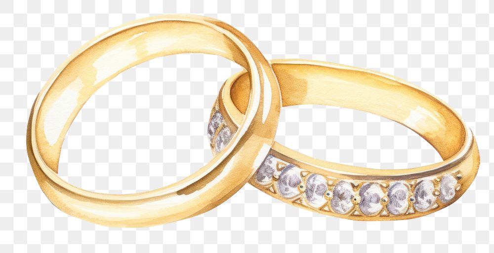 PNG Jewelry diamond gold ring. AI generated Image by rawpixel.