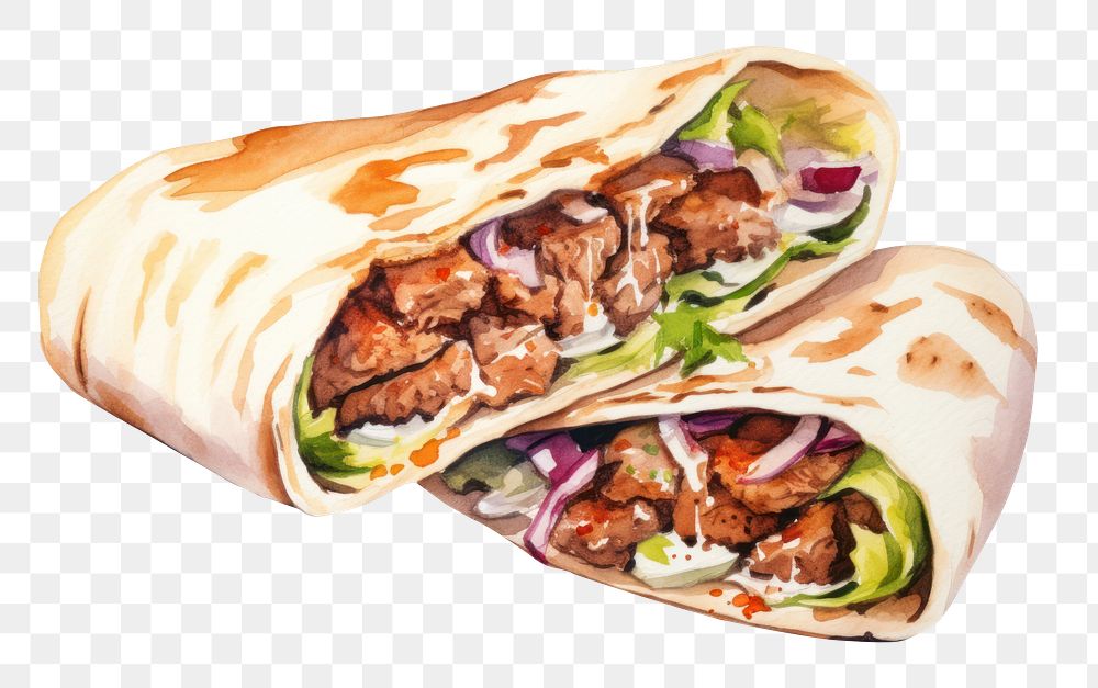 PNG Food bread kebab vegetable. AI generated Image by rawpixel.