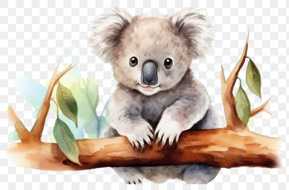 PNG Koala wildlife mammal animal. 