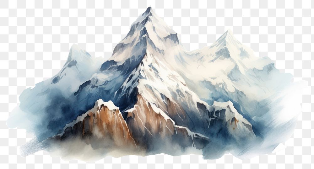 PNG Mountain landscape outdoors glacier. AI generated Image by rawpixel.