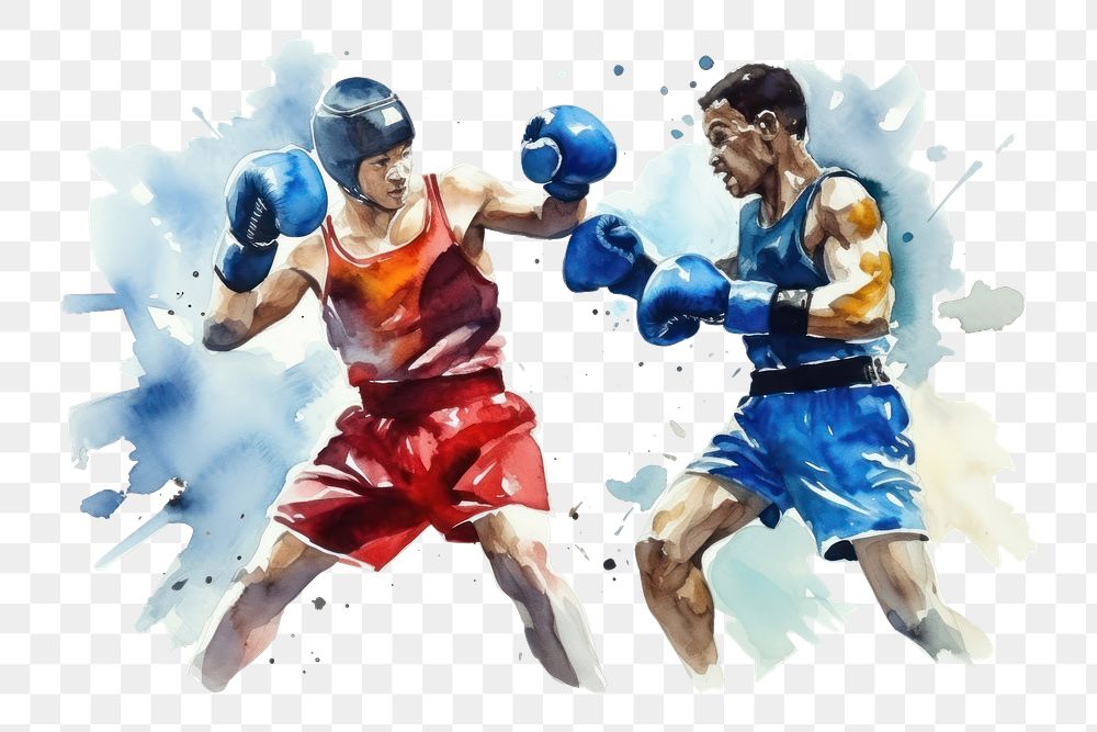 PNG Sports competition punching athlete. AI generated Image by rawpixel.