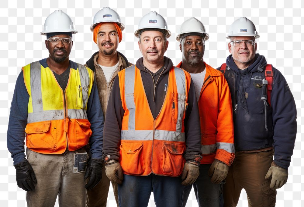 PNG Hardhat helmet adult togetherness. AI generated Image by rawpixel.