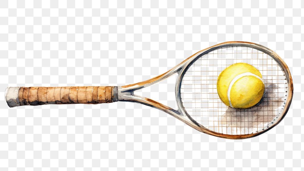 PNG Racket tennis ball sports. AI generated Image by rawpixel.