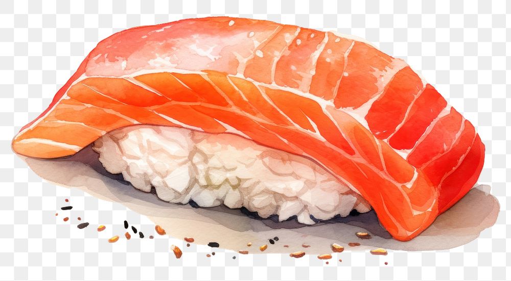 PNG Sushi seafood rice dish. AI generated Image by rawpixel.