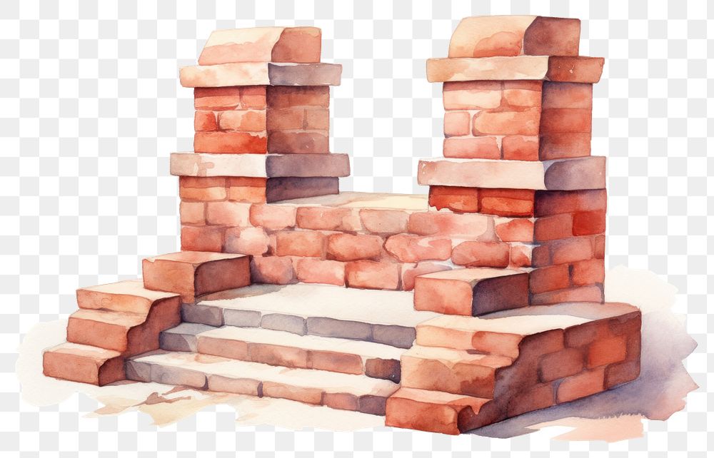 PNG Brick architecture creativity bricklayer. AI generated Image by rawpixel.