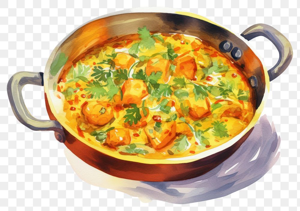 PNG Curry plate food stew. AI generated Image by rawpixel.