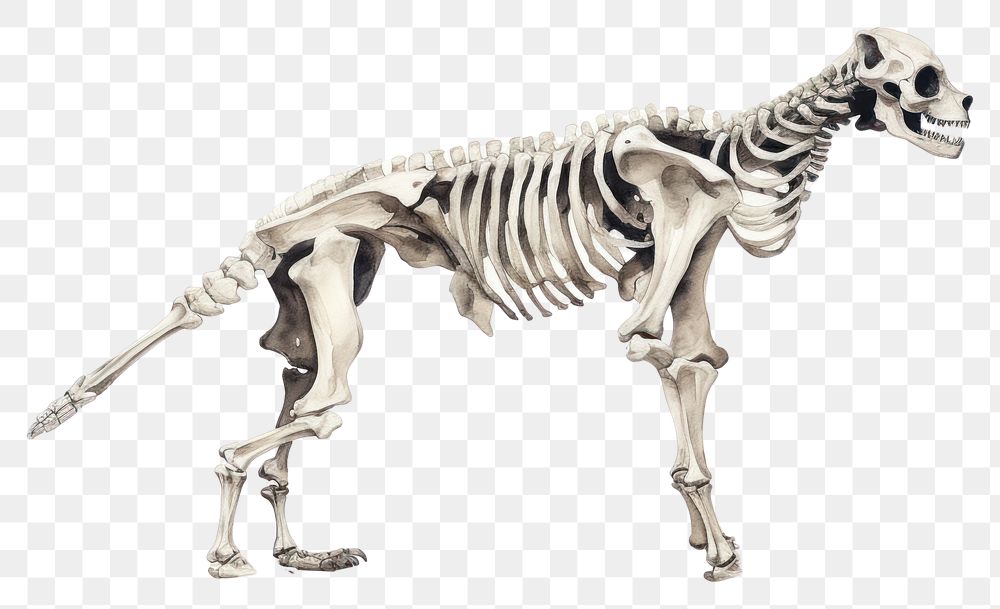 PNG Animal mammal dinosaur skeleton. AI generated Image by rawpixel.