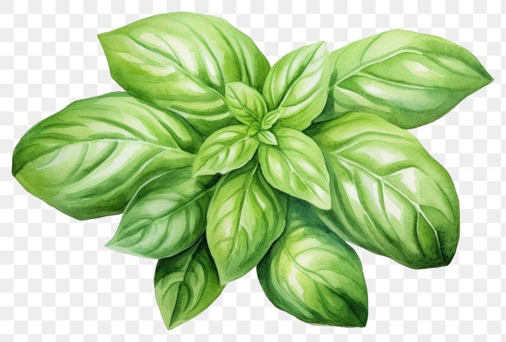 PNG Plant basil herbs leaf. AI generated Image by rawpixel.