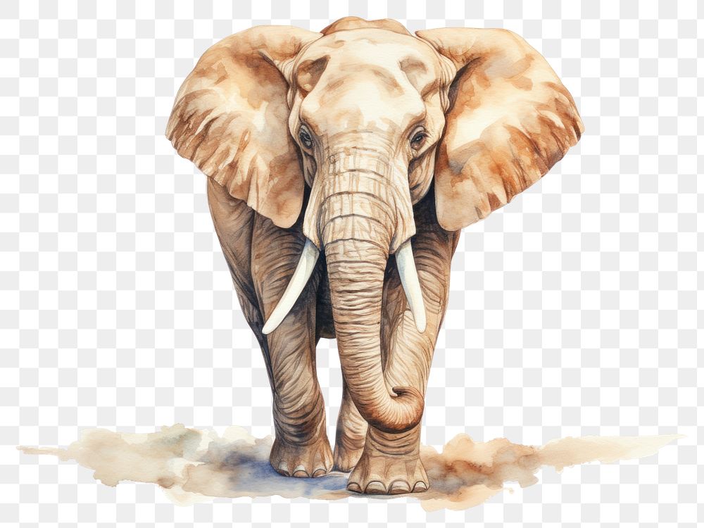 PNG Elephant wildlife animal mammal. 
