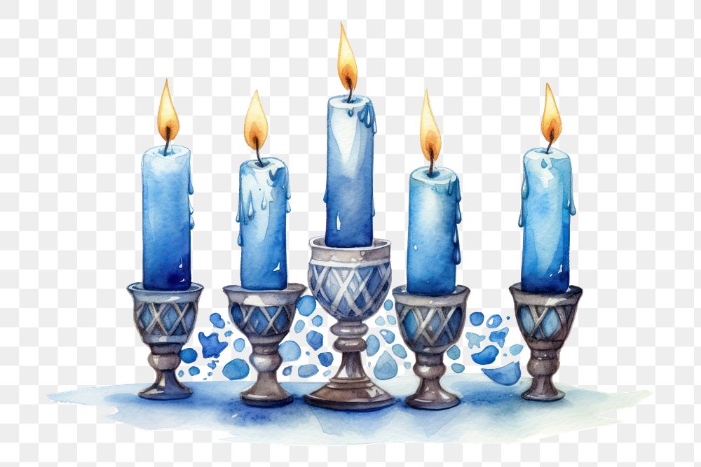 PNG Hanukkah candle spirituality illuminated. AI generated Image by rawpixel.