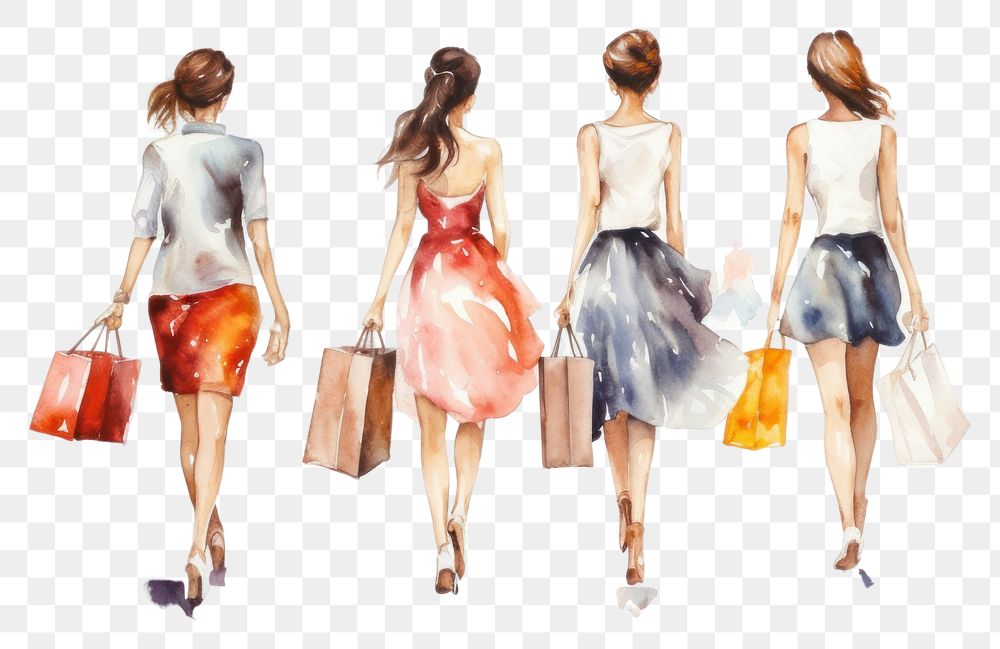 PNG Shopping handbag dress skirt. AI generated Image by rawpixel.
