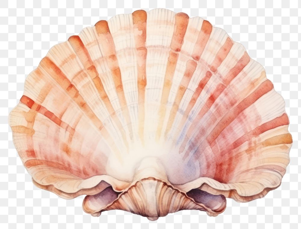 PNG Seashell seafood clam invertebrate. AI generated Image by rawpixel.