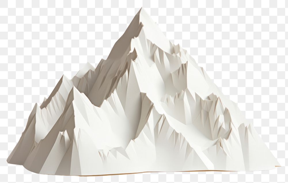PNG Mountain nature paper landscape. AI generated Image by rawpixel.