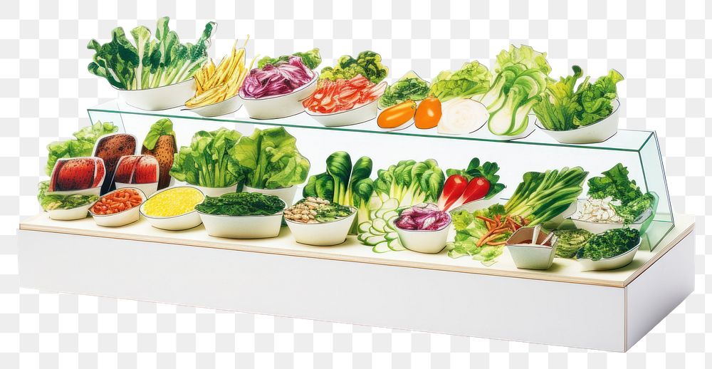 PNG Lunch salad plant food. AI generated Image by rawpixel.
