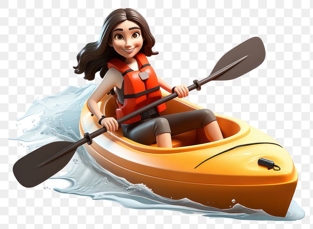 PNG Kayak lifejacket vehicle canoe. AI generated Image by rawpixel.
