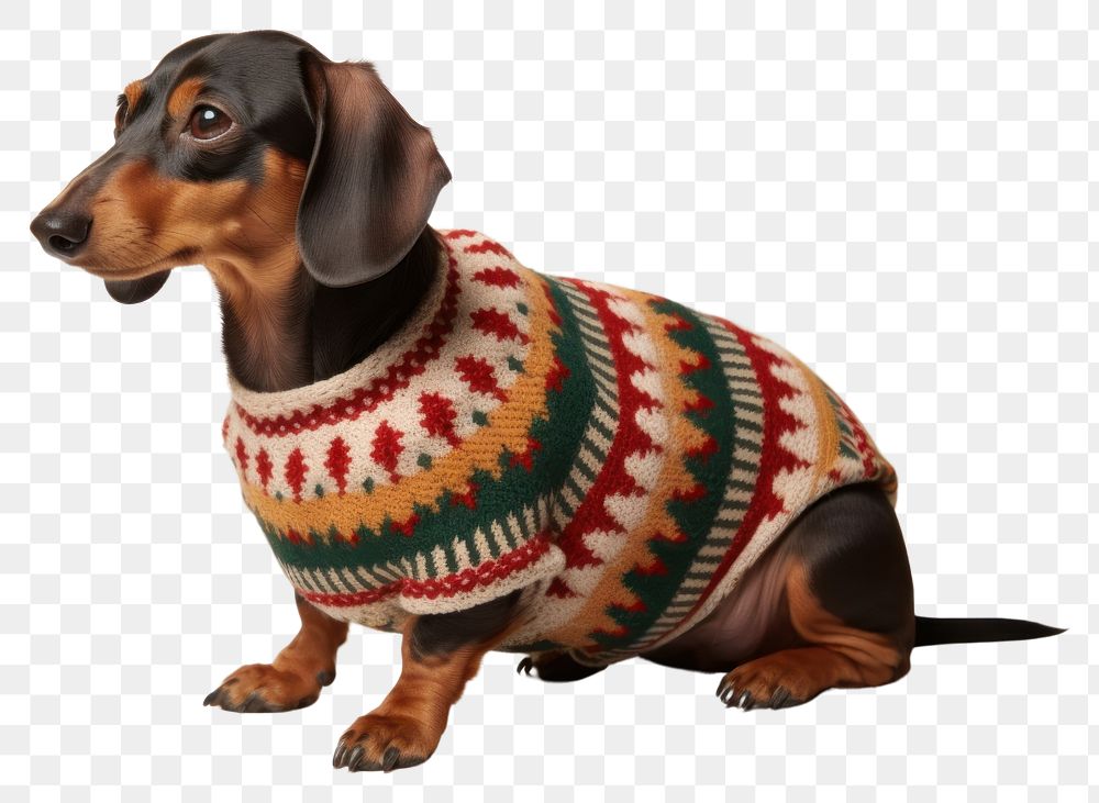 PNG Sweater dachshund animal mammal. AI generated Image by rawpixel.