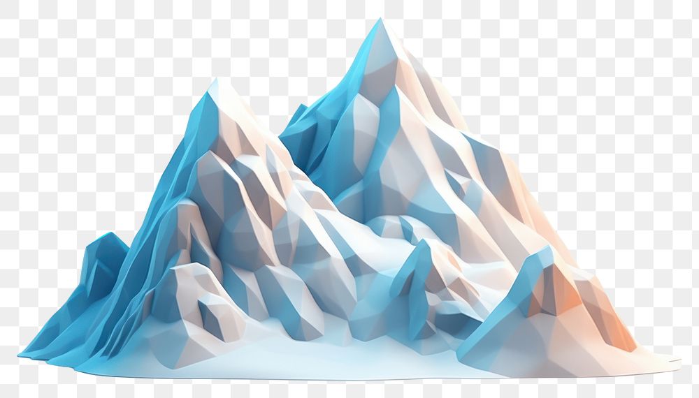 PNG Mountain nature snow ice. AI generated Image by rawpixel.
