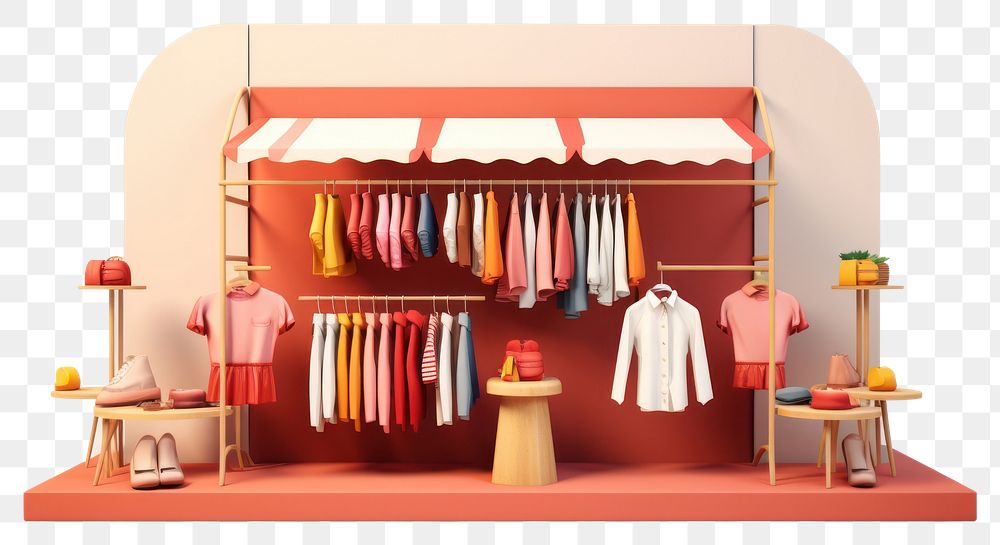 PNG Wardrobe boutique closet consumerism. 