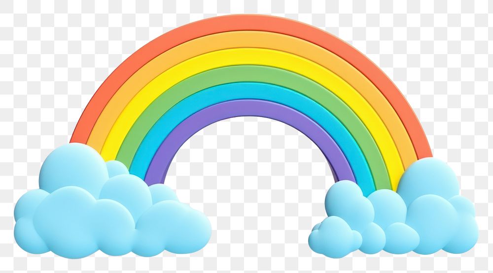 PNG Rainbow cloud nature font sky. 