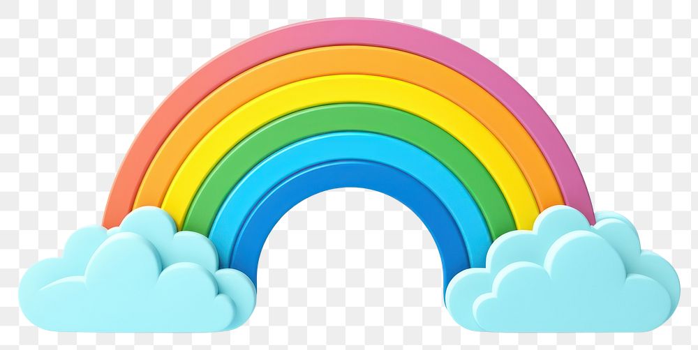 PNG Rainbow cloud nature font sky. 