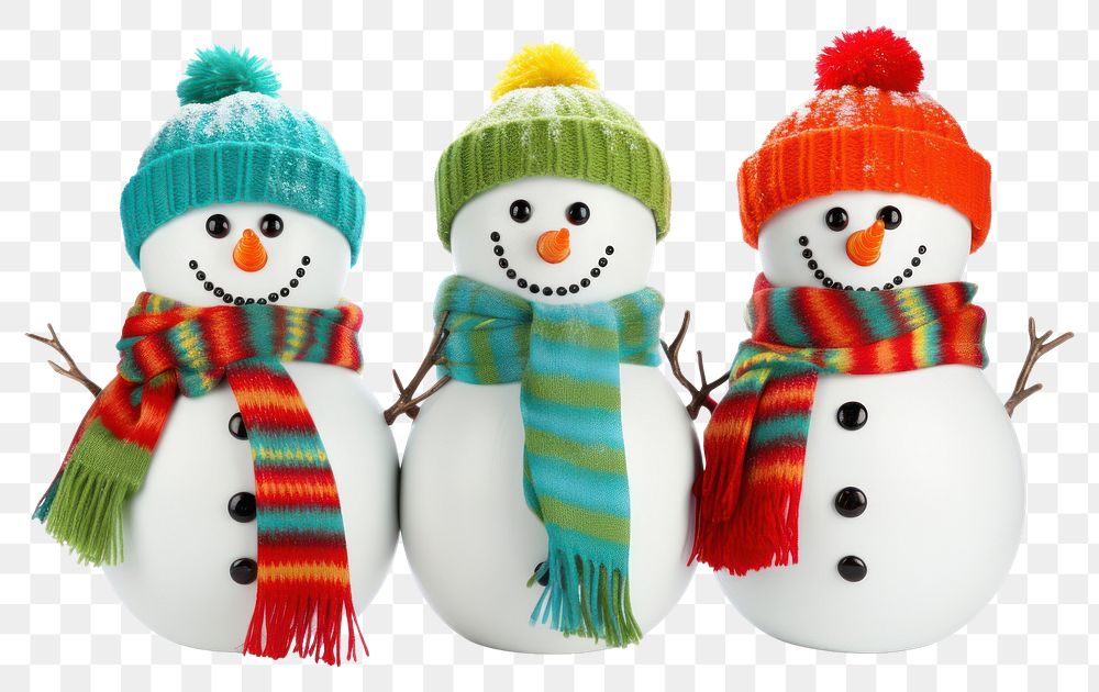 PNG Snowman winter white fun