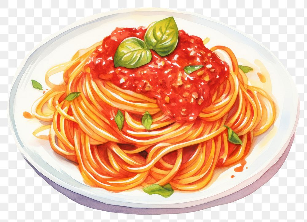 PNG Spaghetti pasta food naporitan.