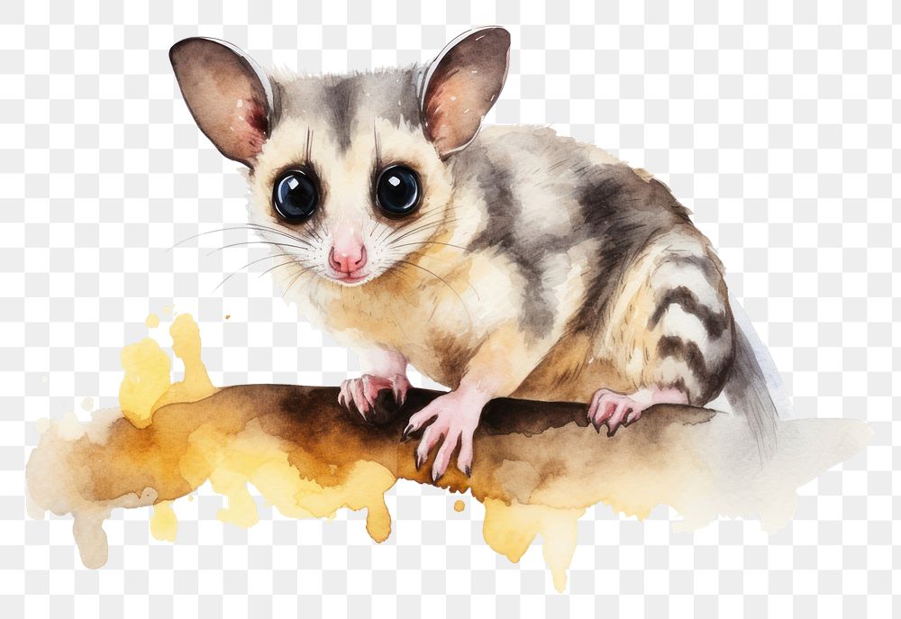 PNG Wildlife animal possum mammal. AI generated Image by rawpixel.