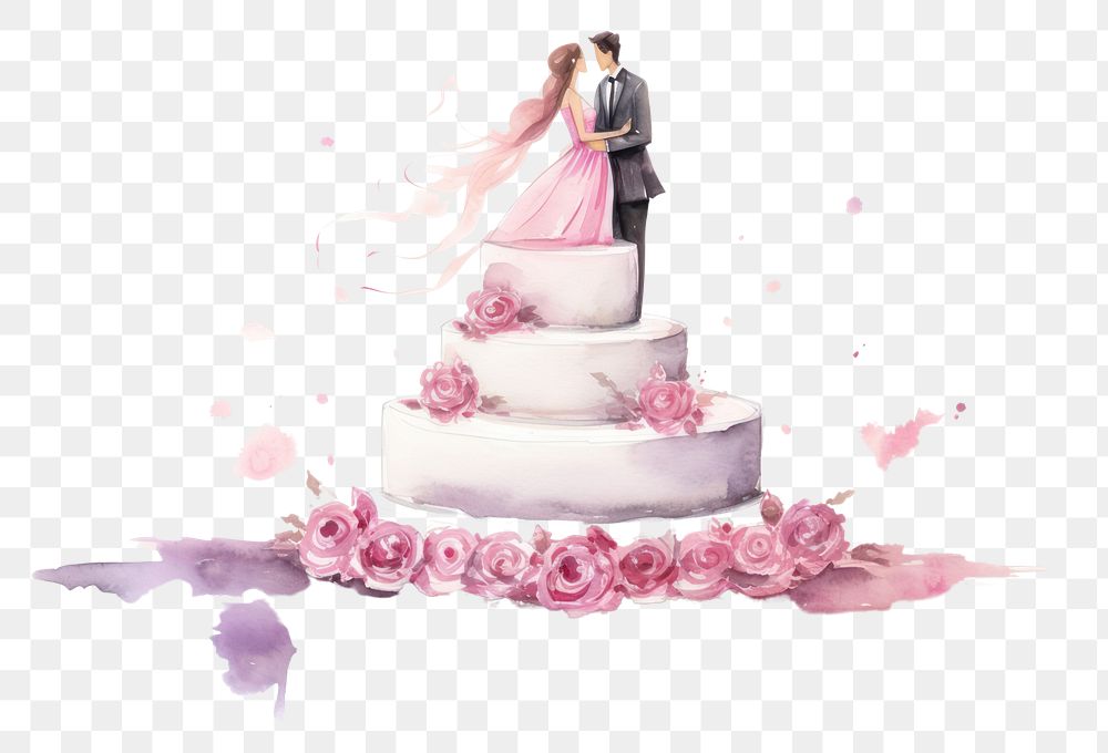 PNG Dessert wedding cake togetherness. AI generated Image by rawpixel.