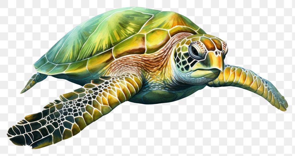 PNG Reptile animal turtle sea transparent background