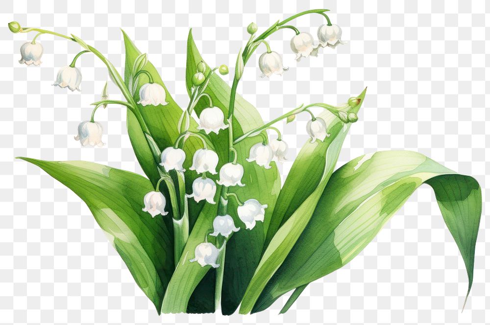 PNG Flower plant white leaf. AI generated Image by rawpixel.