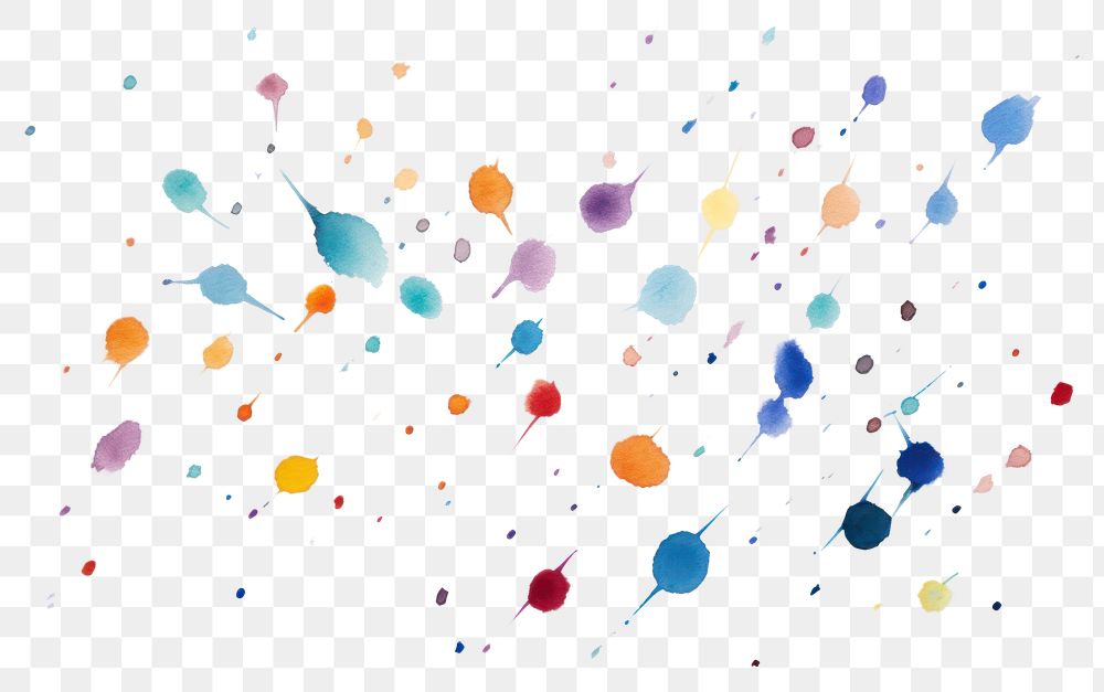 PNG Confetti backgrounds celebration splattered. AI generated Image by rawpixel.