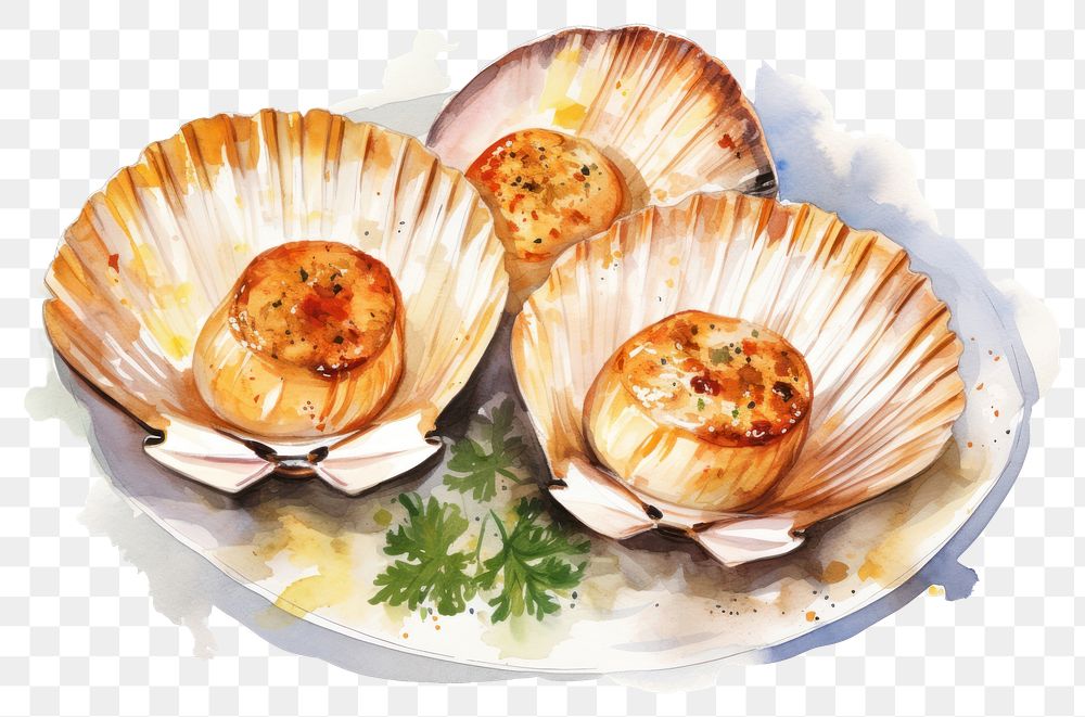 PNG Seafood meal clam invertebrate. AI generated Image by rawpixel.