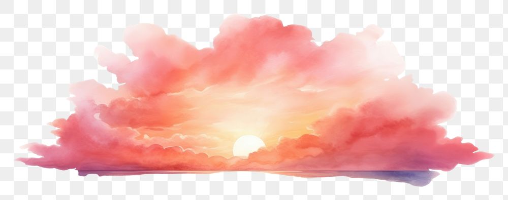 PNG Outdoors sunset nature cloud. AI generated Image by rawpixel.