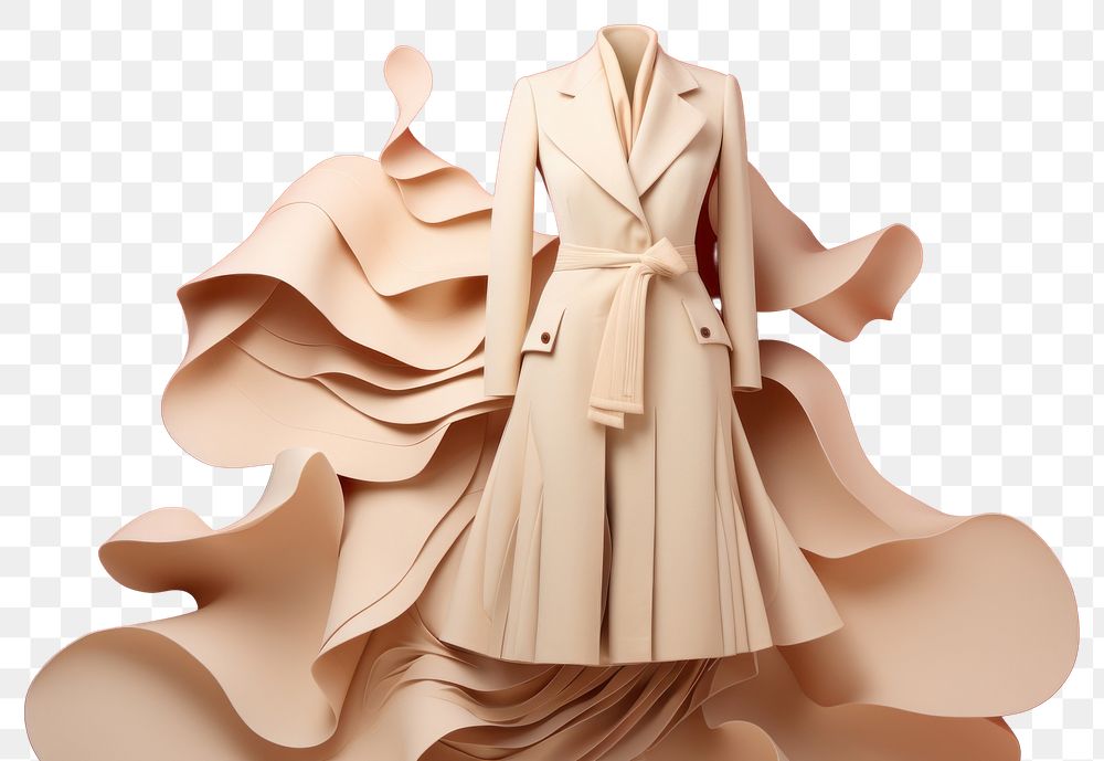 PNG Fashion dress coat art. AI generated Image by rawpixel.