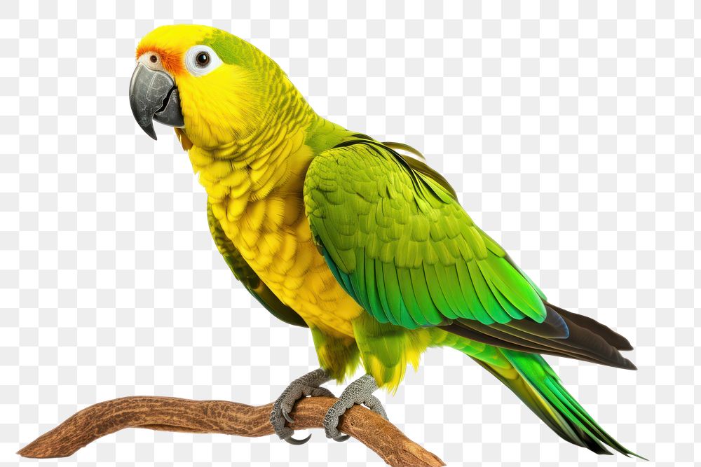 PNG Parrot animal yellow bird. AI generated Image by rawpixel.