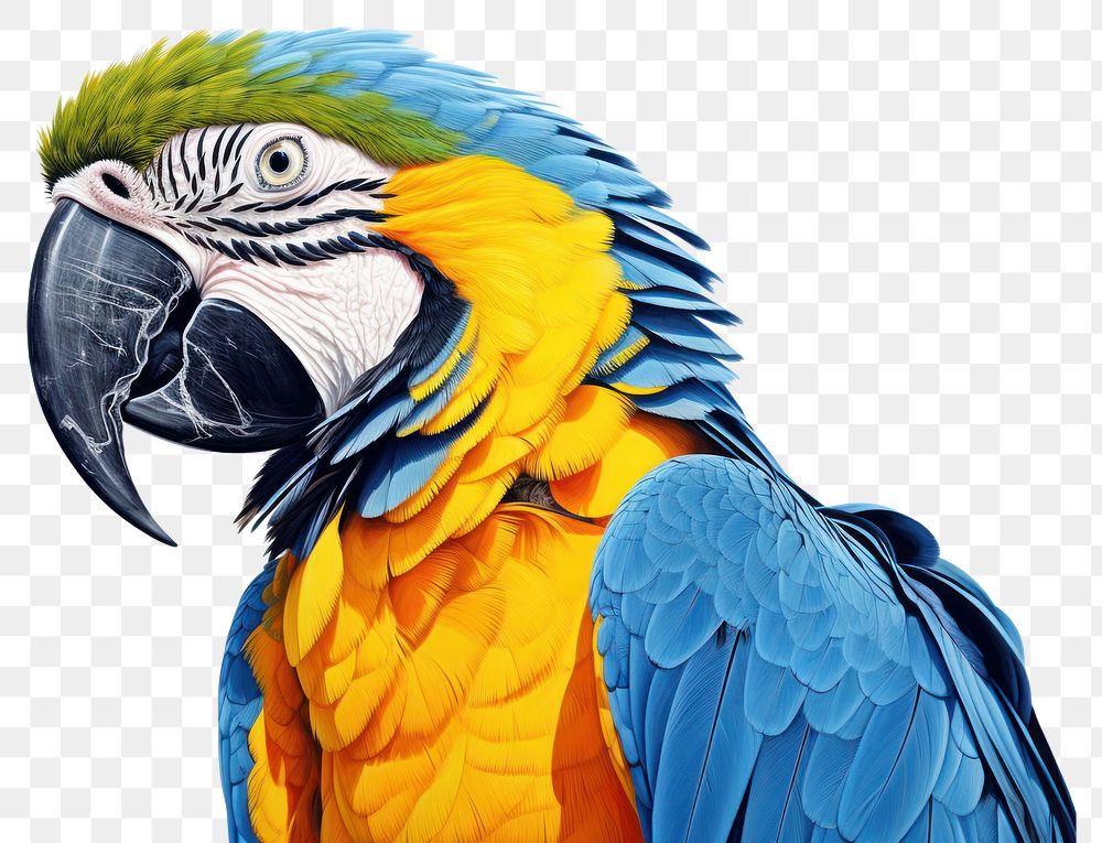 PNG Animal parrot bird wildlife. AI generated Image by rawpixel.