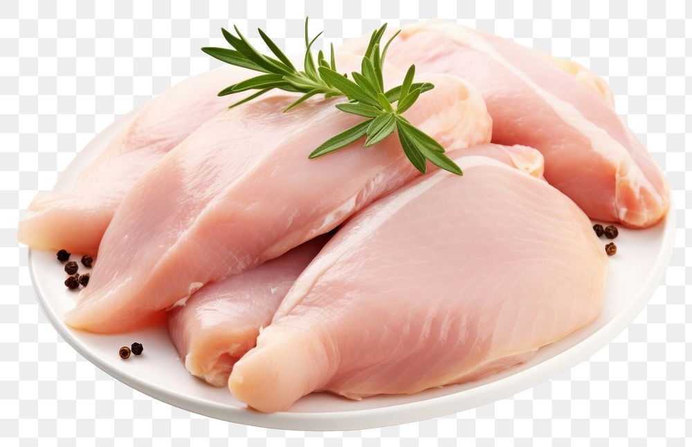 PNG Meat plate food bird transparent background
