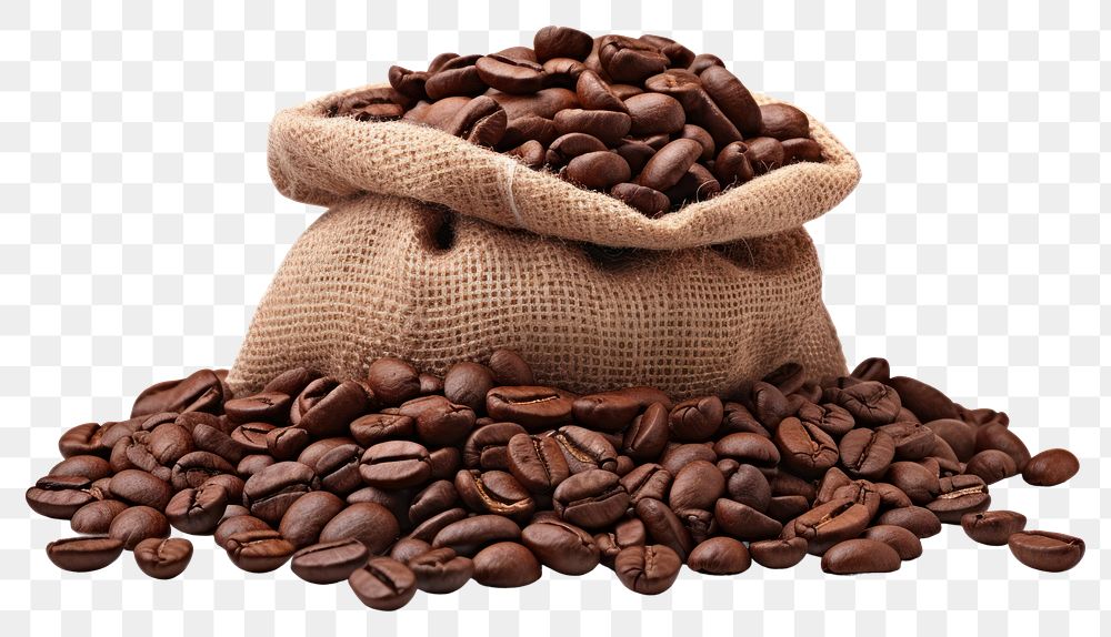 PNG Coffee bag coffee beans transparent background