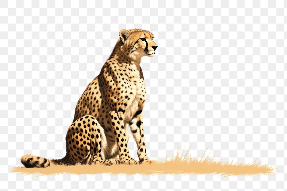 Wildlife cheetah leopard animal. AI generated Image by rawpixel.