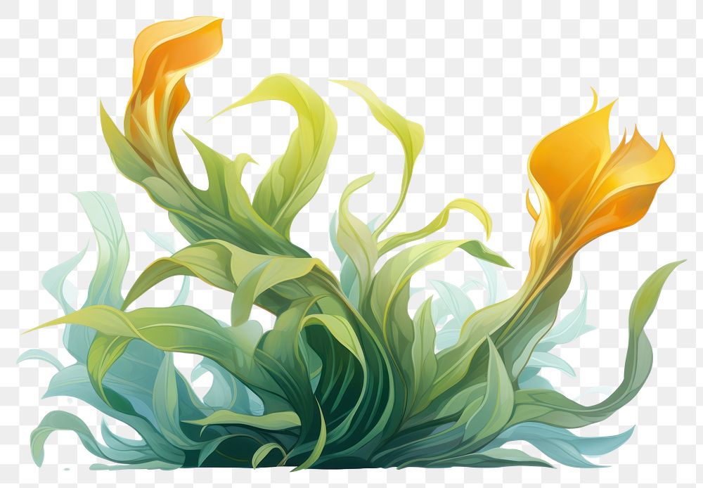 PNG Plant creativity freshness graphics, digital paint illustration. AI generated image