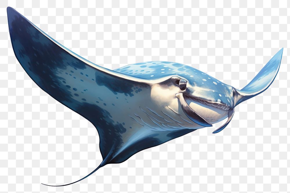 PNG Animal fish white background underwater, digital paint illustration. AI generated image