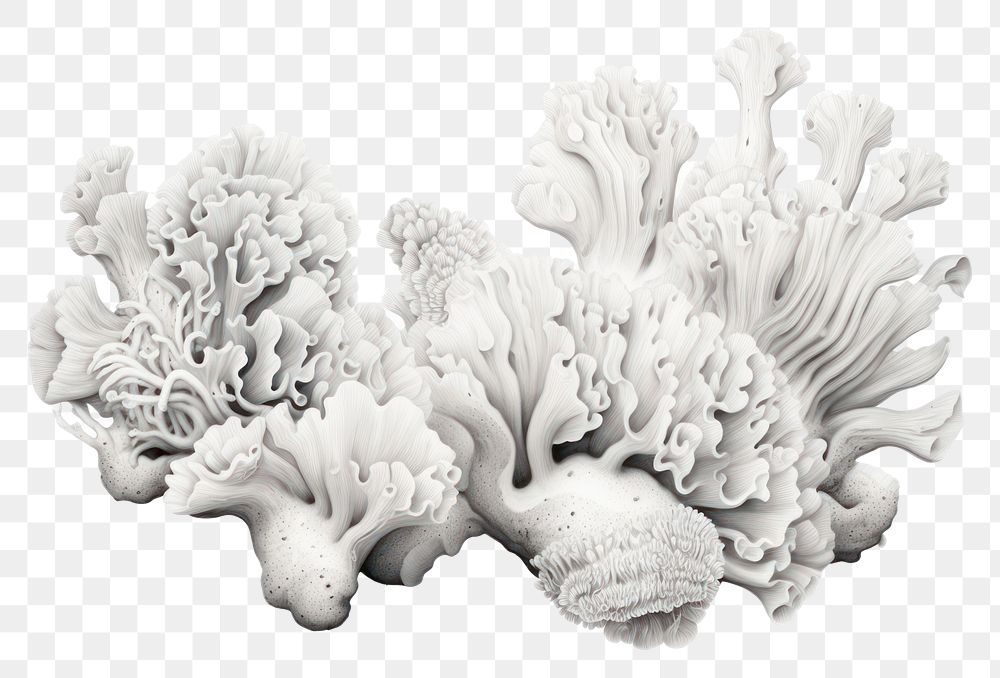 PNG Bleached coral undersea outdoors, digital paint illustration. AI generated image