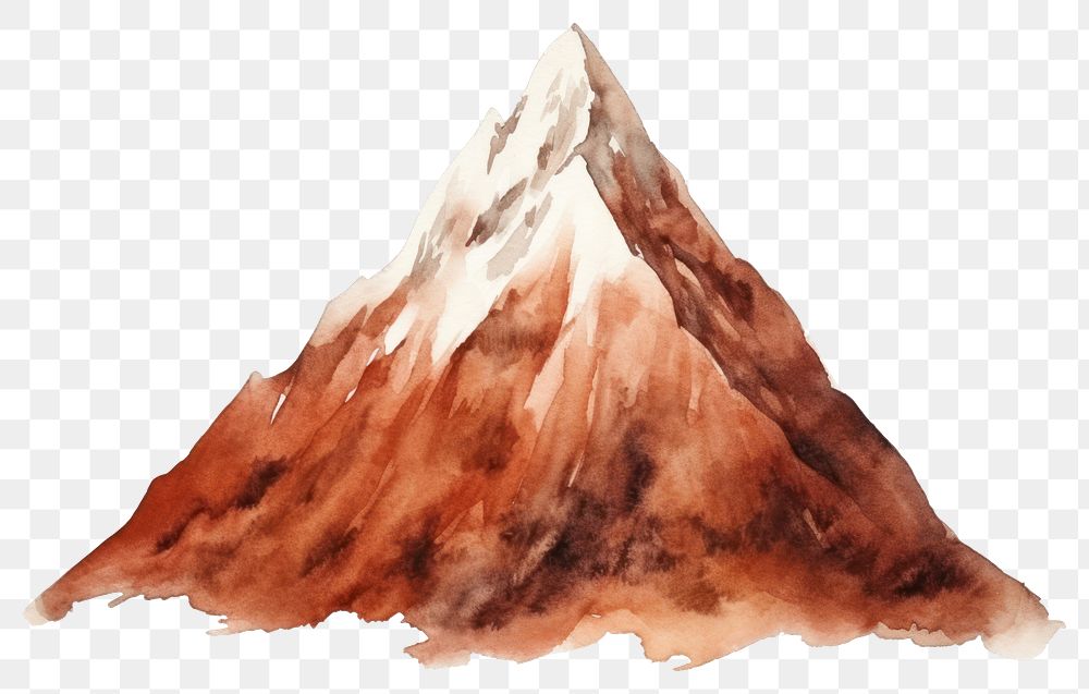 PNG Mountain nature stratovolcano outdoors. AI generated Image by rawpixel.