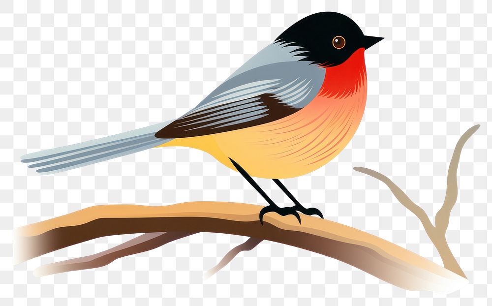 PNG Animal robin bird beak. AI generated Image by rawpixel.