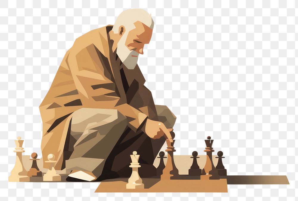 PNG Chess adult game man. AI generated Image by rawpixel.